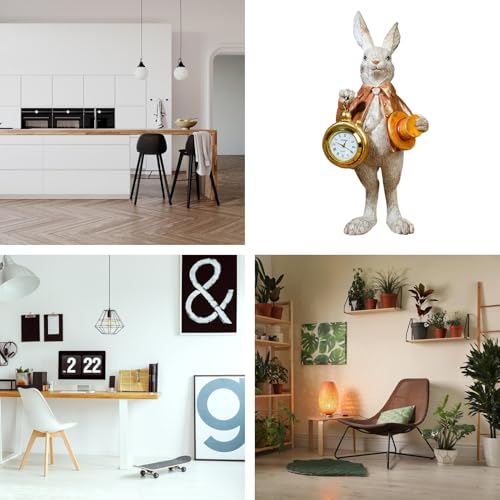Horloge décorative figurines de lapin pour rompre la monotonie