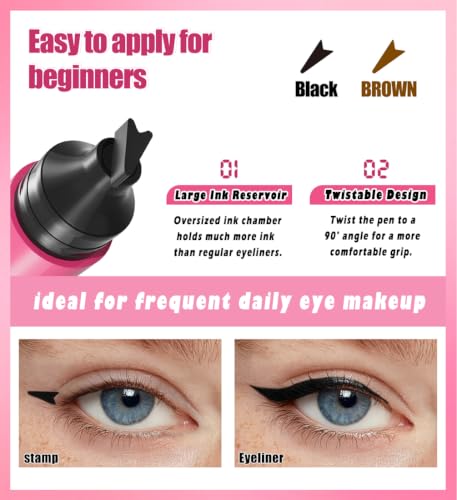 Delineador Twistable Cat Eye Stamp Duo Waterproof 4ml miniatura 3