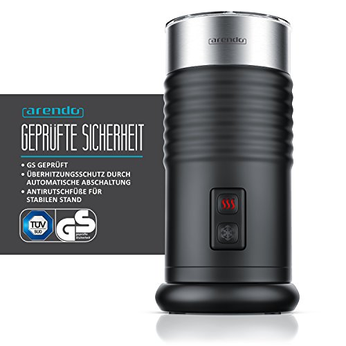 Arendo - Milchaufschäumer automatisch - Milk frother - Neues Modell Strix Controller - 2-Tasten für Warm- und… – Bild 3