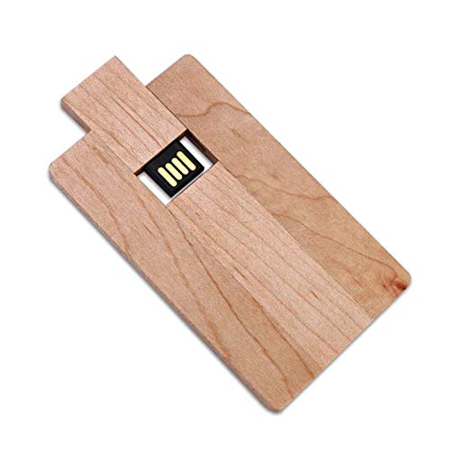 Image of eo Pen Drive 32 Gb Wooden Card Pendrive with Class 10 Chip Fast USB 2.0 Flash Drive Wooden Finish (Brown)