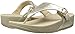 FitFlop Women's THE SKINNY™ LEATHER TOE-THONG SANDALS Sandal, pale gold, 7 M US