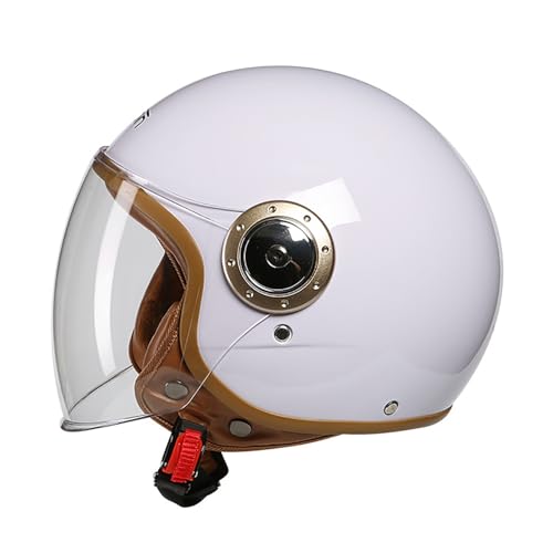 Fashion 3/4 Motorcycle Half Helmet, DOT Approved Four Seasons Scooter