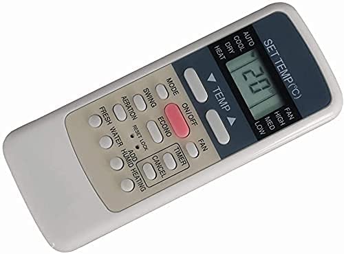 Reemplazo de Controlador de Control Remoto Universal de Aire Acondicionado para los Medios R51M R51 / E R51 / CE R51M / CE R51D / E R51M / BGE + Gris