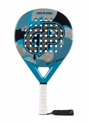 Carbo Padel CR 5100 Professional Padel Tennis Racket, Carbon Fiber Frame, EVA Pro Core with Vibra Lock System and High-Grip Cushion Handle