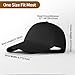 Unisex LED Baseball Cap, USB Rechargeable Baseball Cap with Light Built in, Adjustable Back Strap LED Hats Light for Outdoor Fishing Jogging Camping Hand Work(US, Alpha, One Size, Black)