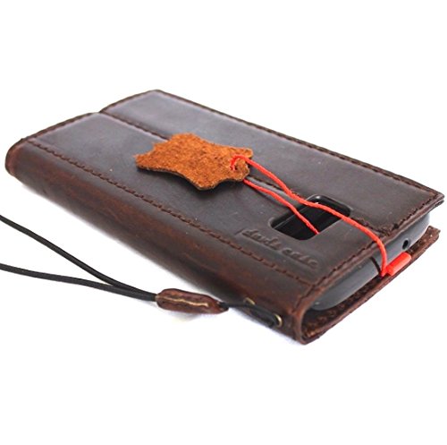 Genuine Vintage Leather Case For Samsung Galaxy S7 Book Wallet Luxury Cover S Handmade Retro Id S 7 Brown Chocolate #TOP2