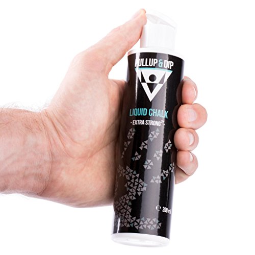 Pullup & Dip Liquid Chalk Gym Chalk For Calisthenics, Climbing, Bouldering, Weightlifting, Gymnastics | Sweat-Free Grip | Sports Chalk Fast Drying,Extra Strong (1 X 200Ml) #TOP1
