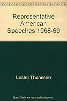 Representative American speeches: 1968-1969 0824201094 Book Cover