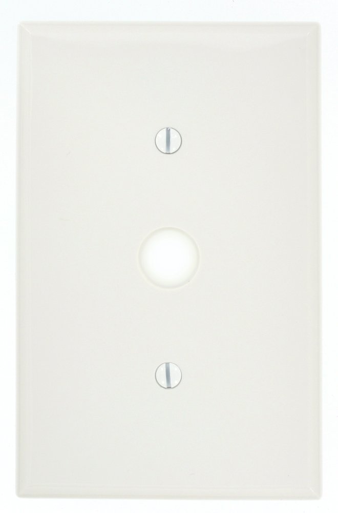 Leviton 1-Gang .406-Inch Hole Telephone/Cable Wallplate, Midway size, PJ11-GY, Gray