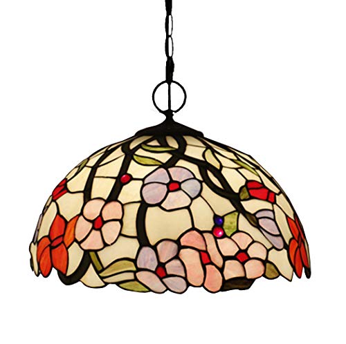 Suspension vitrail style vintage à 3 lampes pour sublimer votre couloir et cuisine
