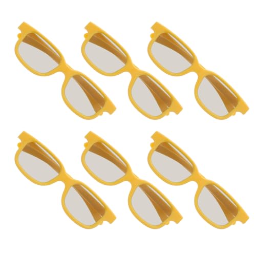 VICASKY Occhiali 3D in plastica per ragazzi e ragazze, confezione da 6 film per bambini per gaming, home theater