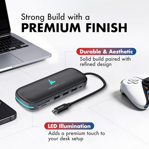 Image of Type C 10 in 1 Wozoyo Docking Station with 2XUSB 5Gbps, Dual 4K HDMI, VGA, Gigabit Ethernet, USB 2.0, SD & TF, PD 100W,Universally Compatible with Thunderbolt 4, macOS, Windows, Android & iOS