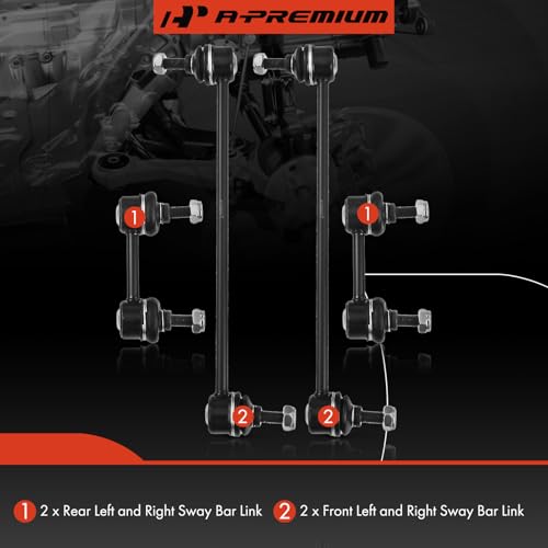 A-Premium Front & Rear Sway Bar Link Stabilizer Bar End Link Kit by A-Premium - Used condition - Image 3