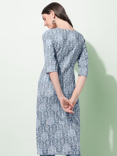 Image of MIRCHI FASHION Women's Straight Fit Paisley Printed And Embellished Kurta Set with Dupatta and Trouser