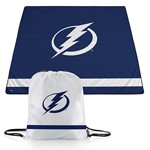 PICNIC TIME NHL Tampa Bay Lightning Picnic Blanket, Lightweight Beach Blanket, Machine Washable, Outdoor Blanket