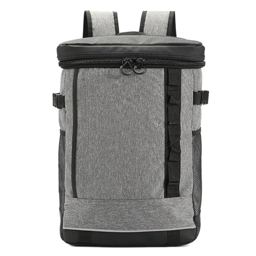 Wesoke Large Camping Cooler Backpack, Leakproof Insulated Lunch Backpack Travel Cooler Bag for Men and Women, Large Capacity Hiking Picnic Beach Work Trip Thermal Bag, Grey