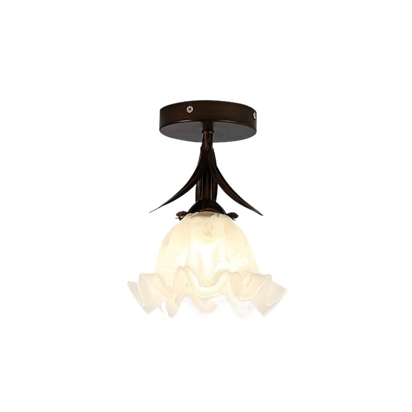 ZKALQECNF Retro Aisle Ceiling Lamp Glass Lampshade Corridor Creative Art Decorative Basement