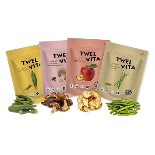 TWEL VITA Natural Mixed Veggie & Fruit Crisps, 4-Pack (1.76