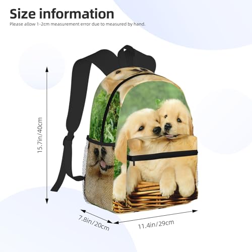 Sac à dos ordinateur 15,7 EdWal noir cartable PC portable Golden Retriever - 4