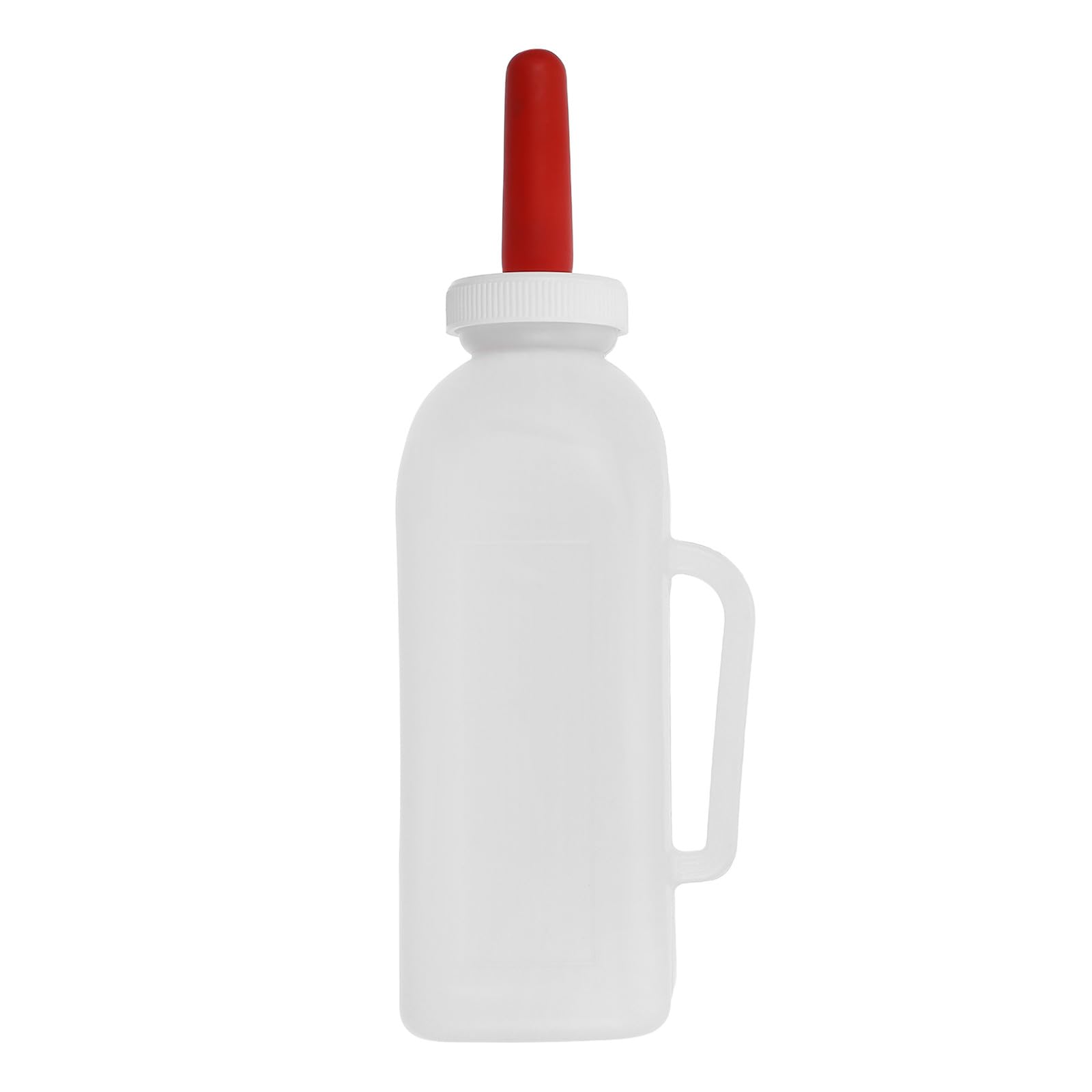 Ciieeo Biberons pour Veaux et Agneaux 2l à Long Col, Alimentation D’élevage en Ferme, Bouteille Légère et Portable en Plastique Solide, Tétine Adaptée pour Nutrition Précise et Survie