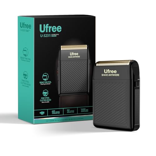 Ufree Mini Foil Shaver, Portable Electric Razor for Men, USB-C Rechargeable Electric Shaver, Cordless Facial Shaver for Travel & Home Use