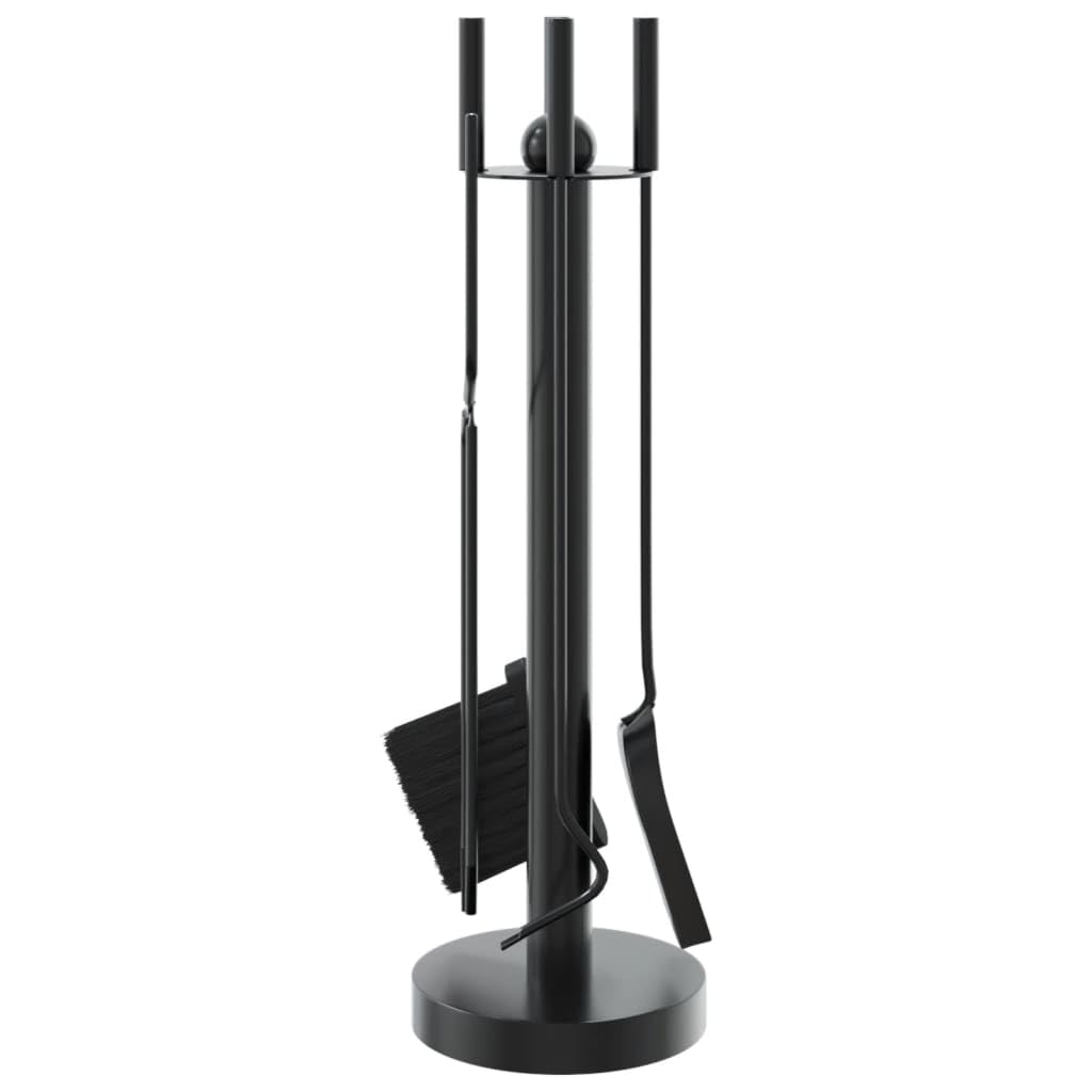 INLIFE Juego de herramientas para chimenea de 5 piezas, 18 x 56 cm, de acero, para casa y jardín, accesorios para chimeneas y estufas de leña (3,78 kg)