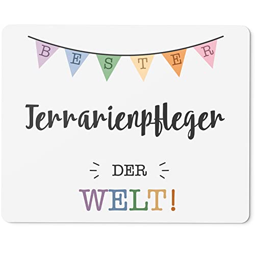 JUNIWORDS Mauspad Mousepad, Bester Terrarienpfleger der Welt (5722141)