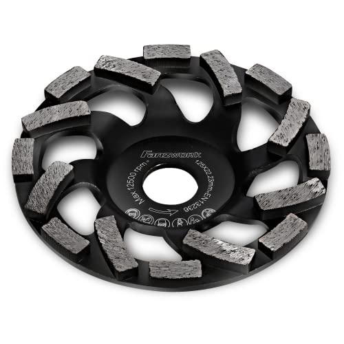 FANZTOOL Mola Diamantata 125 x 22,2 mm Modello H per Cemento