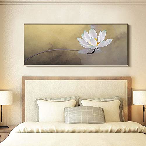Peinture à l'huile de lotus doré solution grand mur vide de salon