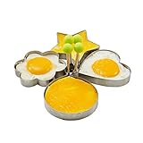 Anillos de huevo están hechos de acero inoxidable libre de BPA durable, con revestimiento antiadherente para una fácil liberación y la limpieza;Las asas son de acero inoxidable y no se calientan durante la cocción para hacerlos usando una caja fuerte...