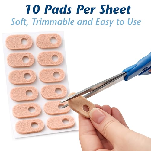 Image of PediFix FELTastic Corn Protectors, Self-Adhesive Felt Pads, 10 Count