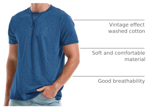 Image of KLIEGOU Men's T-Shirts - Premium Cotton Crew Neck Tees S - 4XL