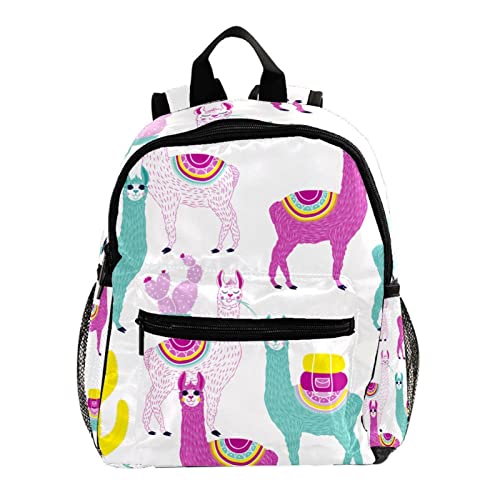 Sac à dos alpaga blanc au design lama tendance pour petit enfant