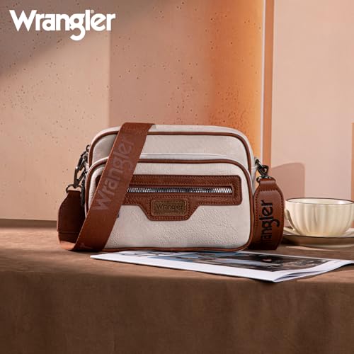Image of Wrangler Crossbody Bag for Women Multi Pocket Crossover Bag Shoulder Pursea with Adjustable Strap