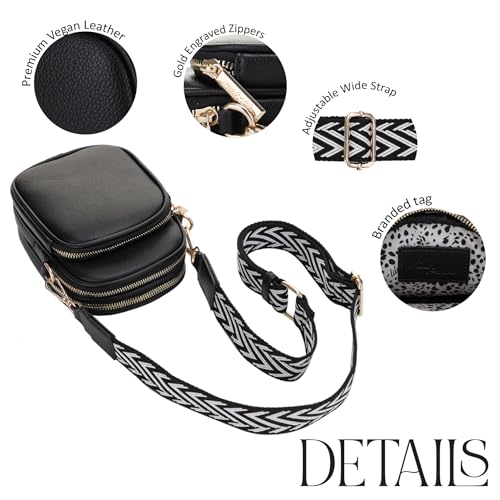Image of Mali+Lili, Josie Triple Zip Crossbody Bag