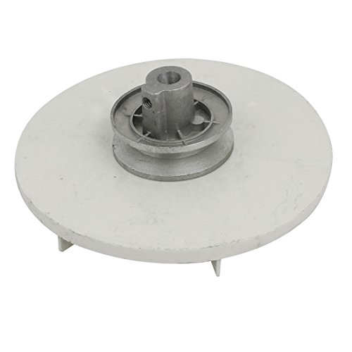 Aexit 143mm Dia Civil equipment hardware accessories 54mm Height Washing Machine Drive Pulley Wheel Gray Model:80as215qo626