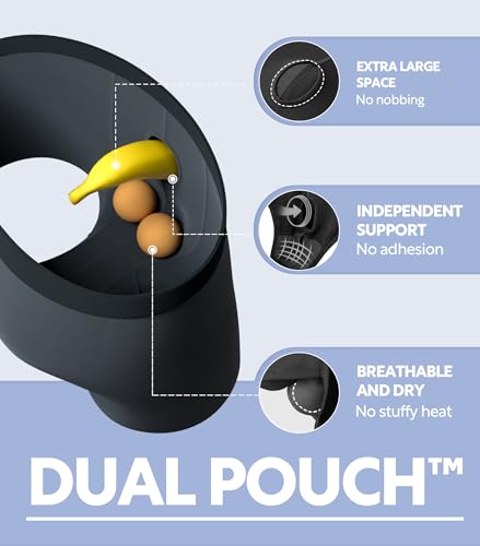 Separatec Men's Underwear Trunks Rayon Made from Bamboo Soft Breathable Dual Pouch Underwear for Men 4 Pack4