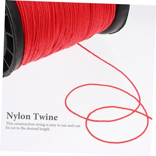 2 rollos de cuerda retorcida de nylon para construcción, jardinería y albañilería, fácil de cortar y almacenar miniatura 2