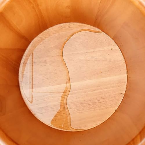 Cubeta de baño de pies de roble hecha a mano para sauna y spa miniatura 6