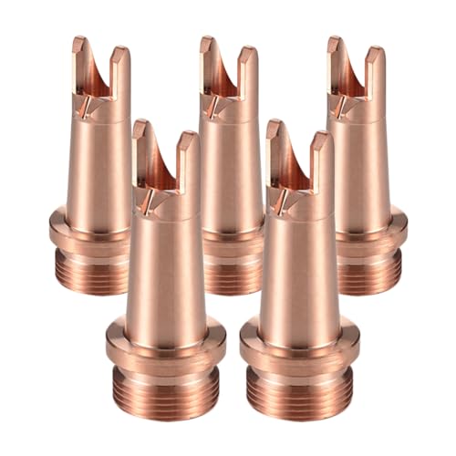 MCWlaser 5 Pcs Laser Welder Nozzle Tip Kit CS-12 Copper Nozzles for Portable Laser Welding Gun Laser Welder Head Laser Welding Machine