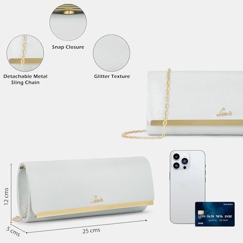 Image of Lavie Women's Dazzy Envelope Clutch | Ladies Purse Handbag