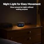 BUFFBEE Bluetooth Speaker Alarm Clock with FM Radio - High Fidelity Sound, Full Range Dimmer, Plugged in Alarm Clock Radio for Bedroom