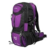 OcioDual Mochila Senderismo 50 Litros, Purpura