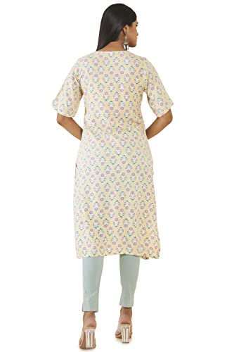 Image of Soch Women Rayon Regular Fit Floral Kurta
