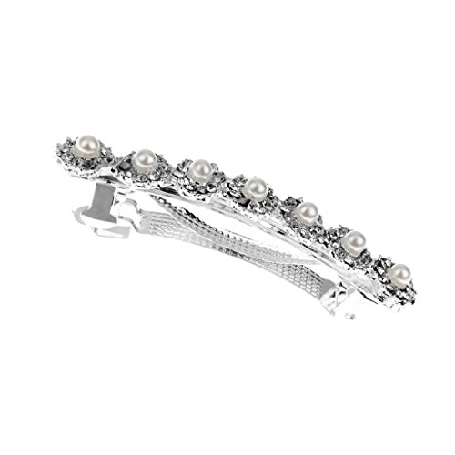 MagiDeal Wedding Bridal Pearl Rhinestone Hair Clip Barrette Hairpin Hair Accessories