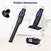 Vacuum Crevice Tool and Removable 2-in-1 Tool Brush Replacement Parts Compatible with Shark Pet Cordless Stick IX141 IZ462H IZ483H IZ363HT IZ361H IZ163H IZ362H Attachments for D-Shaped Vacuum Cleaner