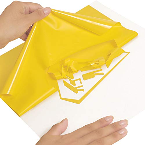 Image of RENLITONG Yellow HTV Iron on Vinyl 12Inch by 10ft Roll Heat Transfer Vinyl for T-Shirt HTV Rolls for All Cutter Machine - Easy to Cut & Weed for Heat Transfer Design