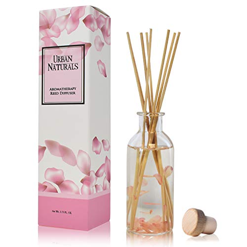 Urban Naturals Moonlit Petals Reed Diffuser Oil Set | Magnolias, Peonies, Daisies, Honeysuckle, Pear & Rosewood | Great Gift Idea for Mom, Grandma, Aunt, Wife or Sister