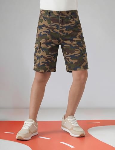Image of Amazon Brand - Symbol Boy's Cotton Chino /Cargo Shorts | Elasticated Waistband | Age 6-14 Years