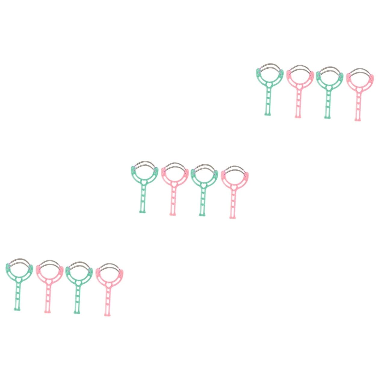 SaditY Lot de 12 outils à ressort cera depilatoria para Mujer pour épilation faciale Outil de filetage pour poils du visage Outil d'épilation à ressort Outil d'épilation Bâton visage